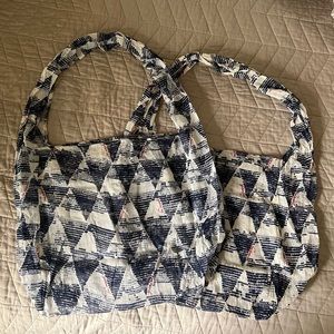Free People reusable tote bag set